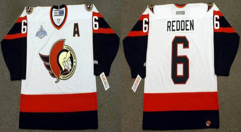 2019 Men Ottawa Senators 6 Redden white CCM NHL jerseys